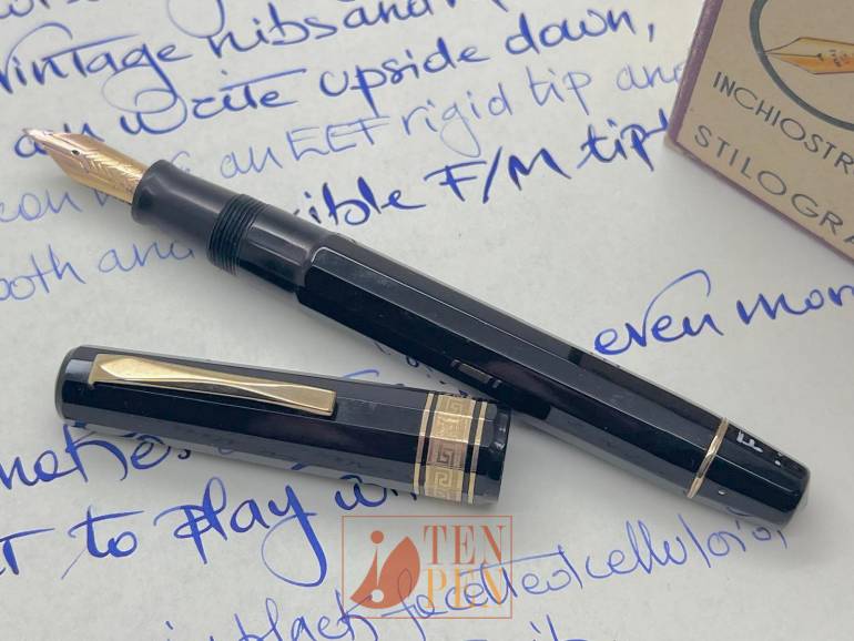 OMAS GENTLEMEN BLACK CELLULOID - FLEXIBLE EXTRA LUCENS NIB